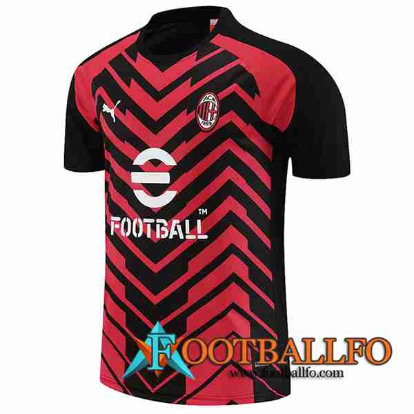 Camiseta Entrenamiento AC Milan Rojo/Negro 2023/2024
