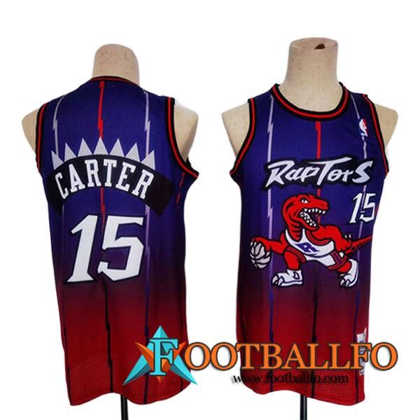 Camisetas Toronto Raptors (CARTER #15) 2023/24 Violeta/Rojo