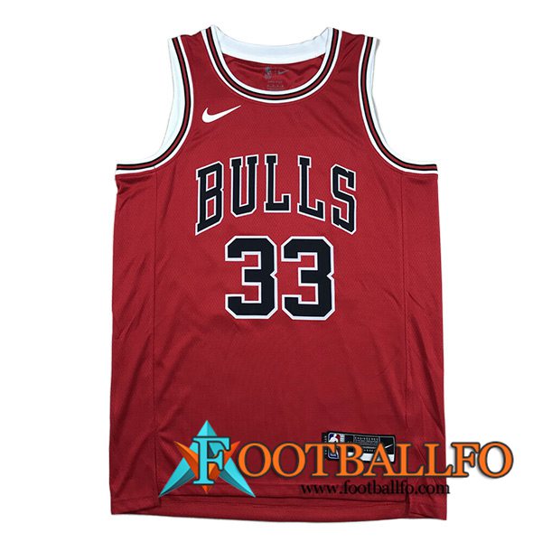 Camisetas Chicago Bulls (PIPPEN #33) 2023/24 Rojo -02