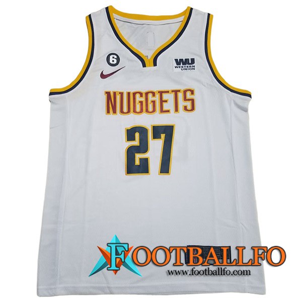 Camisetas Denver Nuggets (MURRAY #27) 2023/24 Blanco -03