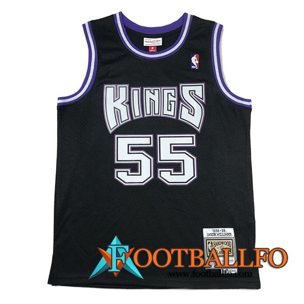 Camisetas Sacramento Kings (WILLIAMS #55) 2023/24 Negro