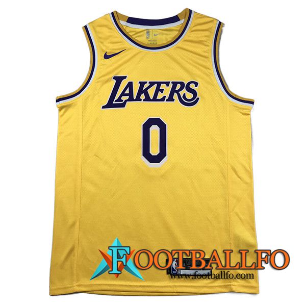 Camisetas Los Angeles Lakers (KUZMA #0) 2023/24 Amarillo
