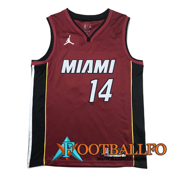 Camisetas Miami Heat (HERRO #14) 2023/24 Rojo -03