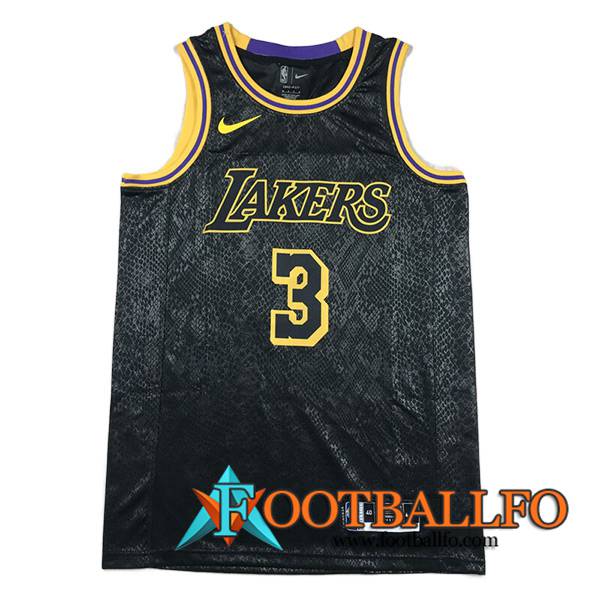 Camisetas Los Angeles Lakers (DAVIS #3) 2023/24 Negro