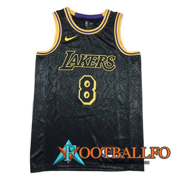 Camisetas Los Angeles Lakers (BRYANT #8) 2023/24 Negro -02