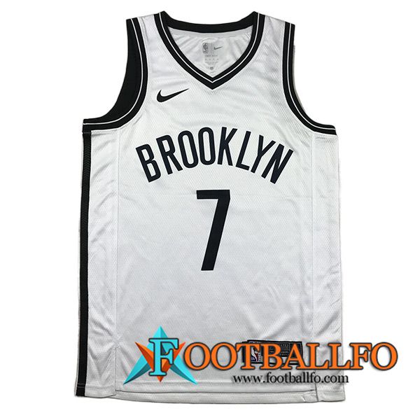 Camisetas Brooklyn Nets (DURANT #7) 2023/24 Blanco