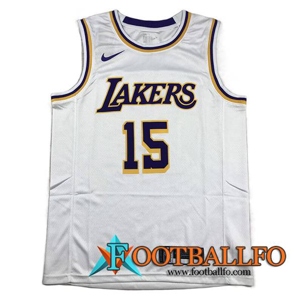 Camisetas Los Angeles Lakers (REAVES #15) 2023/24 Blanco -02
