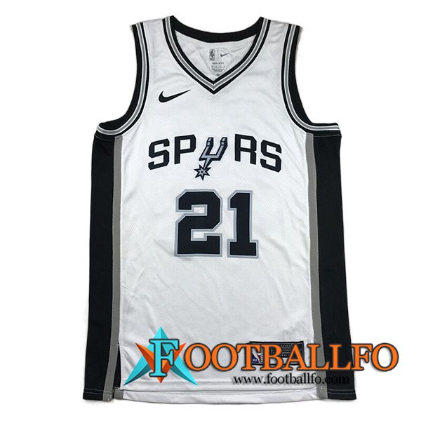 Camisetas San Antonio Spurs (DUNCAN #21) 2023/24 Blanco -02