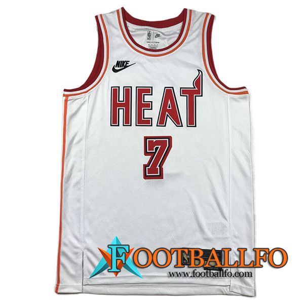 Camisetas Miami Heat (LOWRY #7) 2023/24 Blanco -02