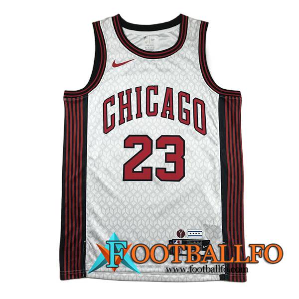 Camisetas Chicago Bulls (JORDAN #23) 2023/24 Blanco -04