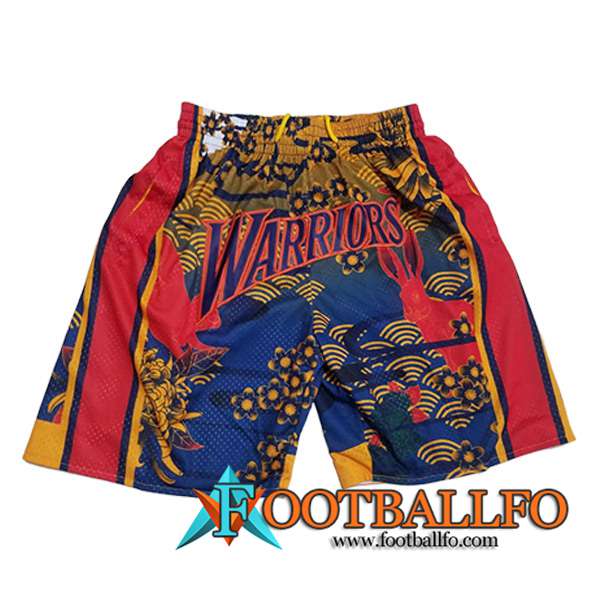 Cortos NBA Golden State Warriors 2023/24 Rojo/Amarillo/Azul