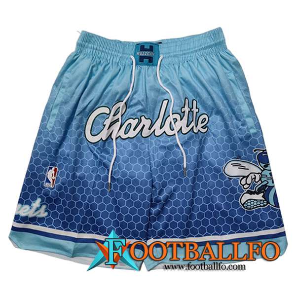 Cortos NBA Charlotte Hornets 2023/24 Azul Claro