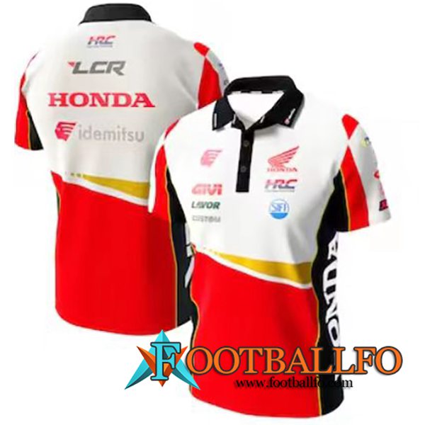 Polo F1 Honda Team Blanco/Rojo 2023