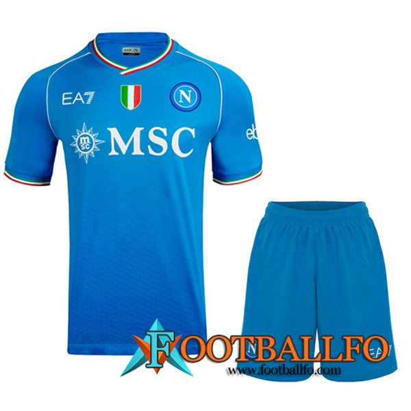 Camisetas Futbol SSC Napoli Primera + Cortos 2023/2024