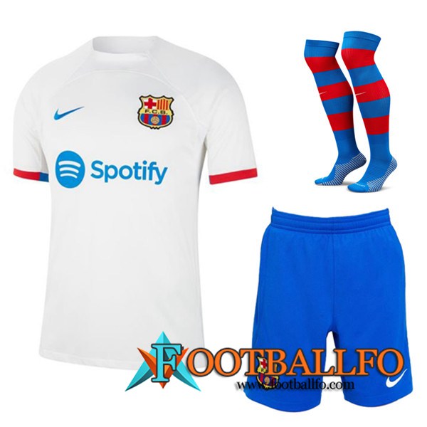 Camisetas Futbol FC Barcellona Segunda (Cortos + Calcetines) 2023/2024
