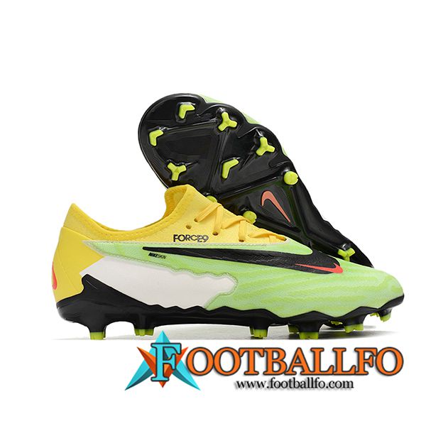 Nike Botas De Fútbol Phantom GX Academy FG Verde/Amarillo -02