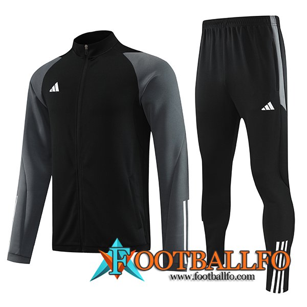 Chandal Equipos De Futbol - Chaqueta Adidas Negro 2023/2024 -02