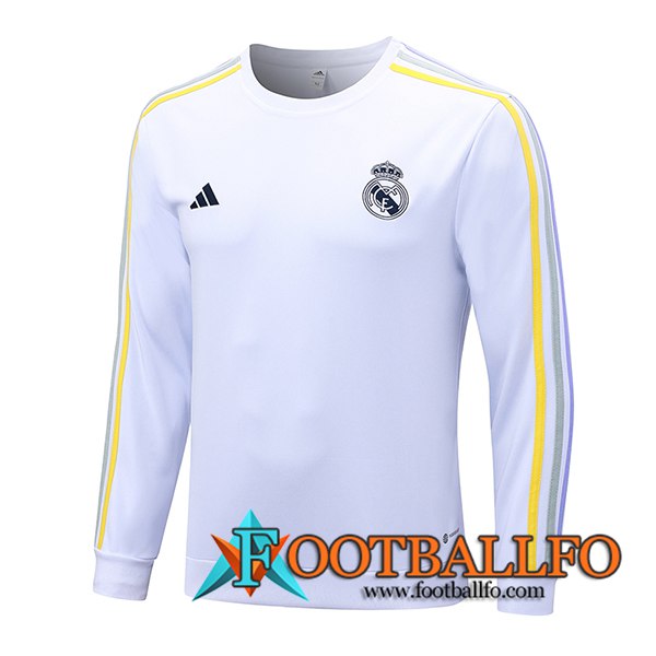 Sudadera De Entrenamiento Real Madrid Blanco 2023/2024 -03