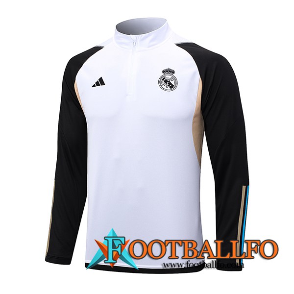 Sudadera De Entrenamiento Real Madrid Blanco 2023/2024 -02