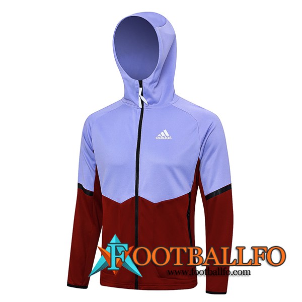 Chaqueta Con Capucha Adidas Violeta/Rojo 2023/2024