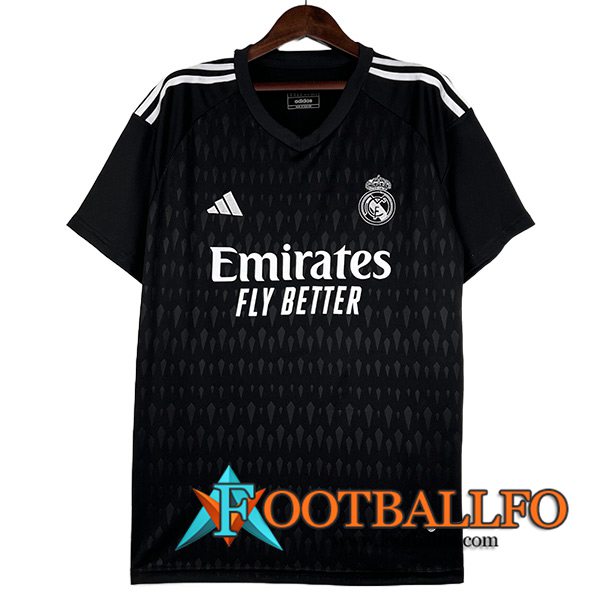 Camisetas De Futbol Real Madrid Portero Negro 2023/2024