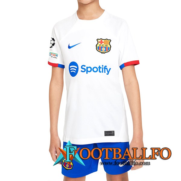 Nueva Camisetas De Futbol FC Barcellona Ninos Segunda 2023/2024