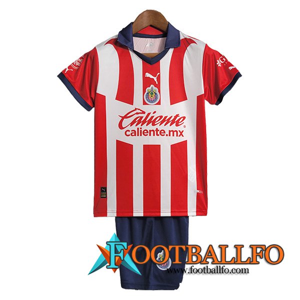 Camisetas De Futbol CD Guadalajara Ninos Primera 2023/2024