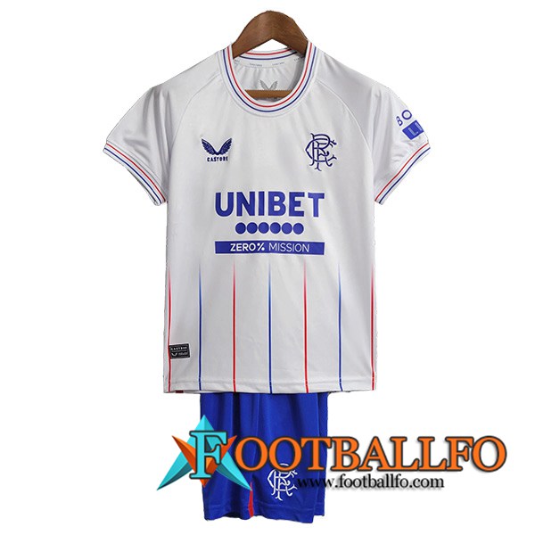 Camisetas De Futbol Rangers FC Ninos Segunda 2023/2024