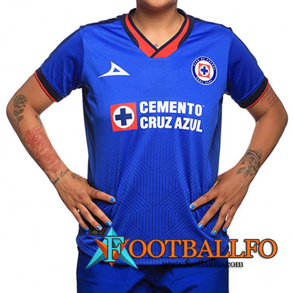 Camisetas De Futbol Cruz Azul Mujer Primera 2023/2024