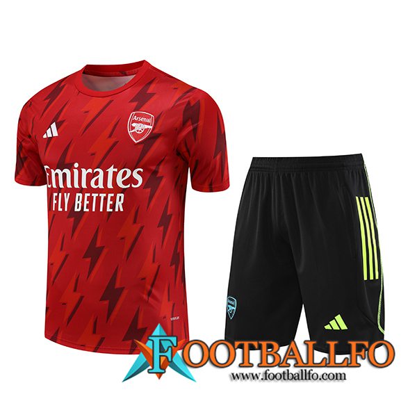 Camiseta Entrenamiento + Cortos Arsenal Rojo 2023/2024 -04