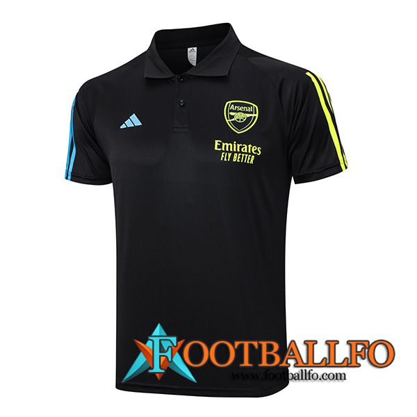 Camiseta Polo Arsenal Negro 2023/2024
