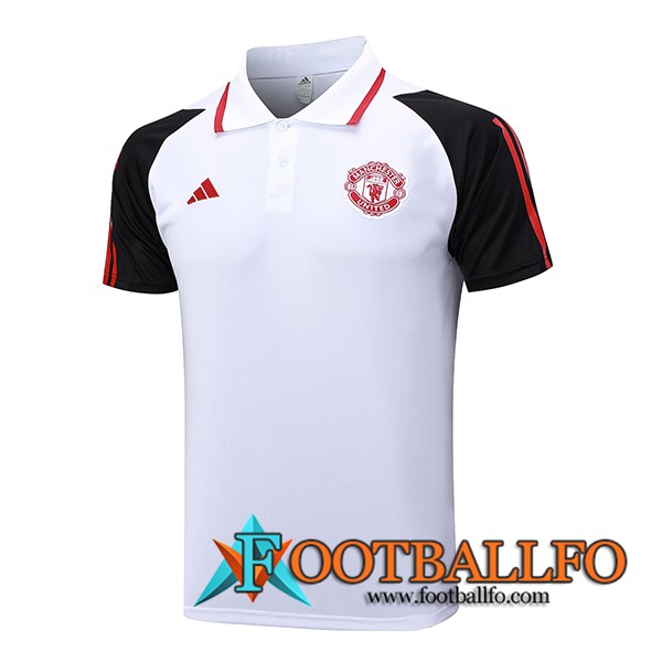 Camiseta Polo Manchester United Blanco 2023/2024 -04