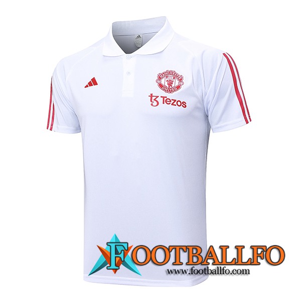 Camiseta Polo Manchester United Blanco 2023/2024 -05