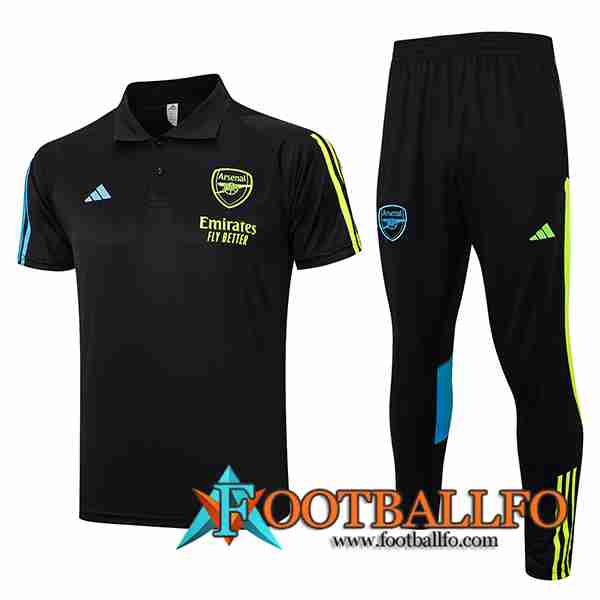 Camiseta Polo Arsenal Negro 2023/2024