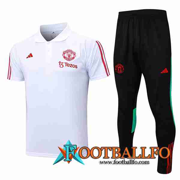 Camiseta Polo Manchester United Blanco 2023/2024 -02