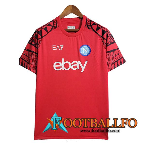 Camiseta Entrenamiento Naples Rojo 2023/2024