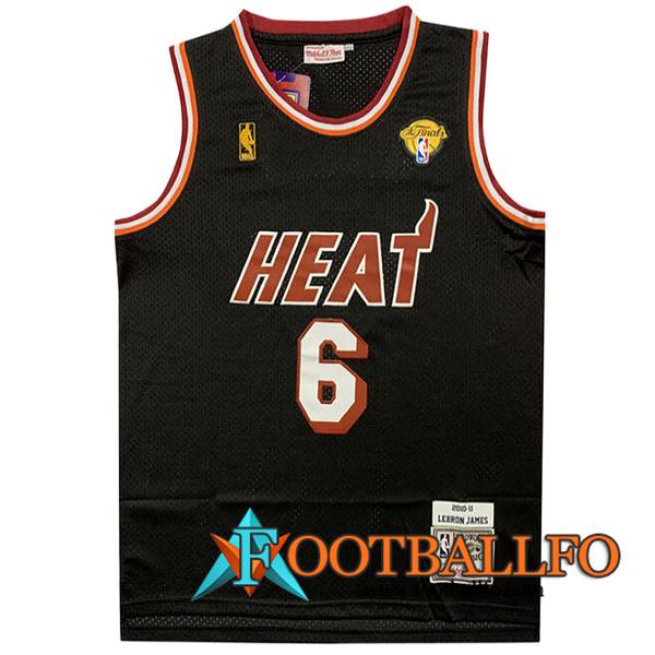 Camisetas Miami Heat (JAMES #6) 2023/24 Rojo -02