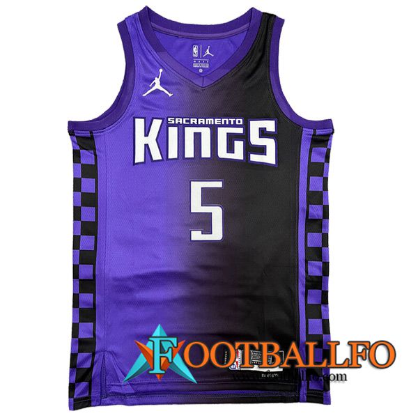 Camisetas Sacramento Kings (FOX #5) 2023/24 Violeta