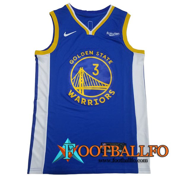 Camisetas Golden State Warriors (PAUL #3) 2023/24 Azul -02