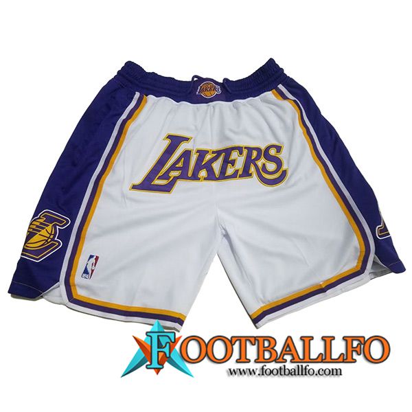 Cortos NBA Los Angeles Lakers 2023/24 Blanco/Azul