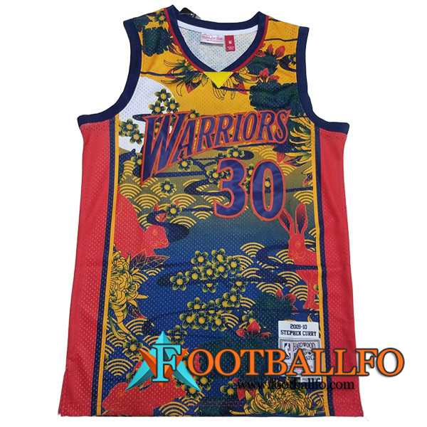 Camisetas Golden State Warriors (CURRY #30) 2023/24 Amarillo/Azul/Rojo
