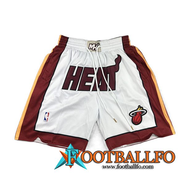 Cortos NBA Miami Heat 2023/24 Blanco/Rojo