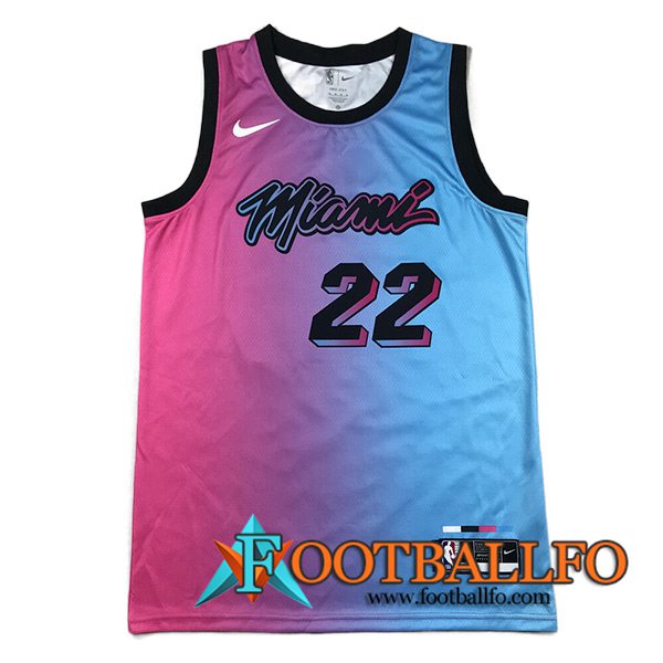 Camisetas Miami Heat (BUTLER #22) 2023/24 Azul/Violeta
