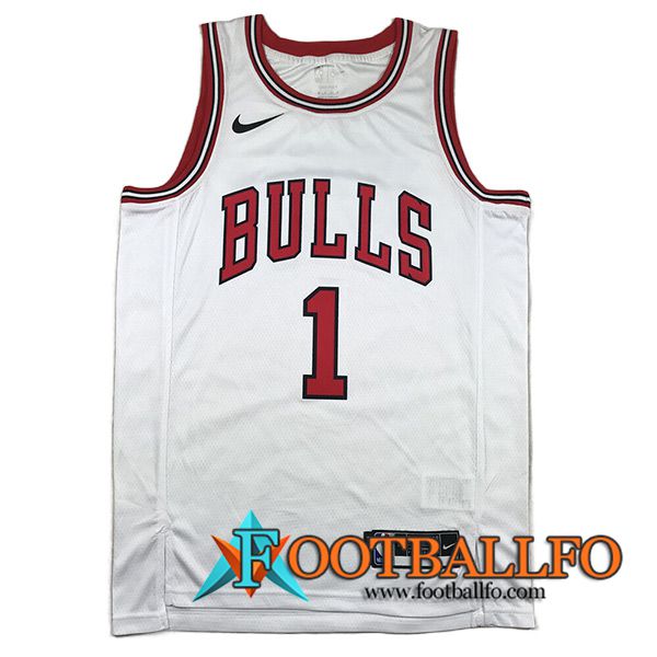 Camisetas Chicago Bulls (Rosa #1) 2023/24 Blanco