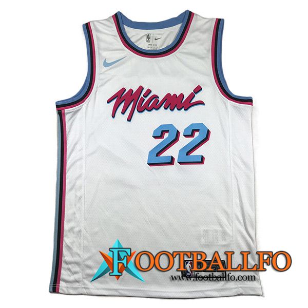 Camisetas Miami Heat (BUTLER #22) 2023/24 Blanco -07