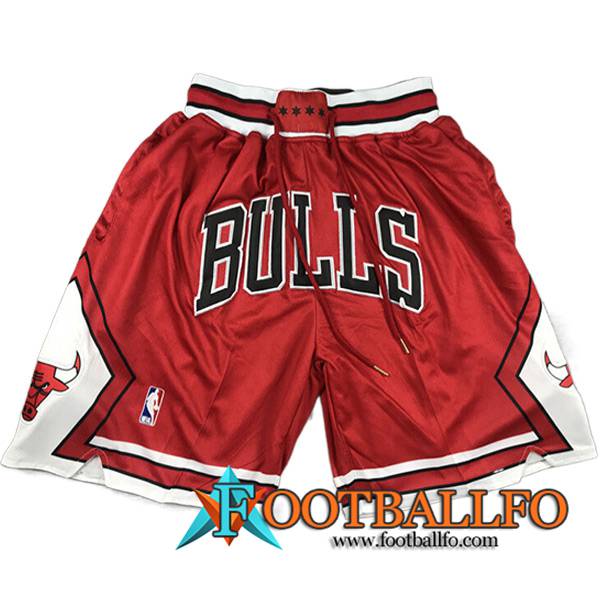 Cortos NBA Chicago Bulls 2023/24 Rojo