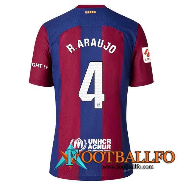 Camisetas De Futbol Barcelona (R. ARAUJO #4) 2023/2024 Primera