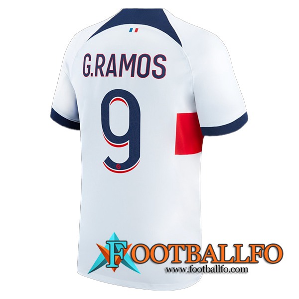 Camisetas De Futbol PSG (G.RAMOS #9) 2023/2024 Segunda