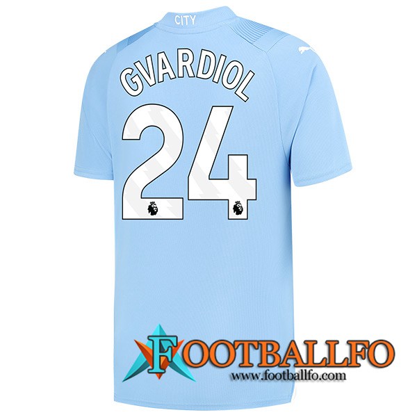 Camisetas De Futbol Manchester City (GVARDIOL #24) 2023/2024 Primera