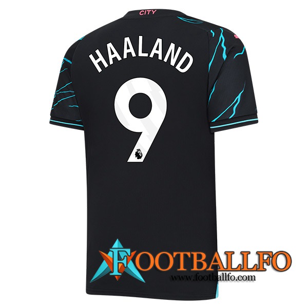 Camisetas De Futbol Manchester City (HAALAND #9) 2023/2024 Tercera